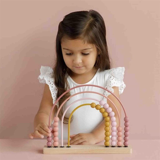 Rainbow abacus pink