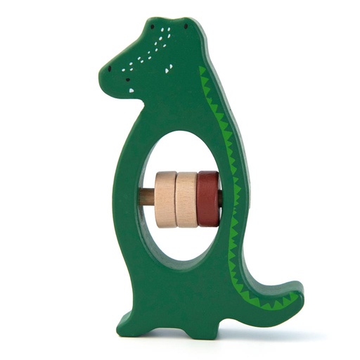 Hochet en bois mr. crocodile 