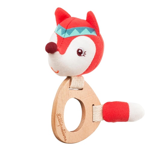 Hochet en bois Alice rood 