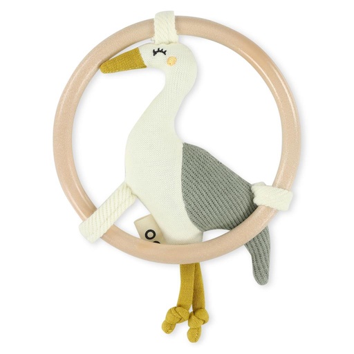 Rattle knitted heron 