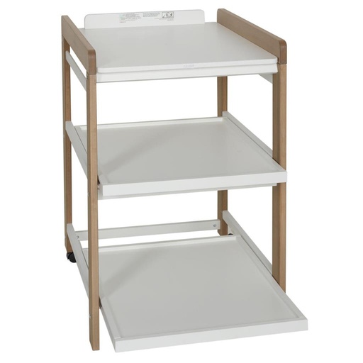 Changing table comfort white-natural