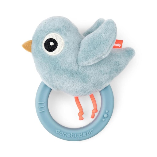 Rattle sensory with teething ring Birdee Done by