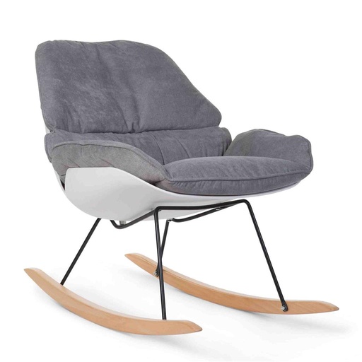 Fauteuil à bascule grijs 