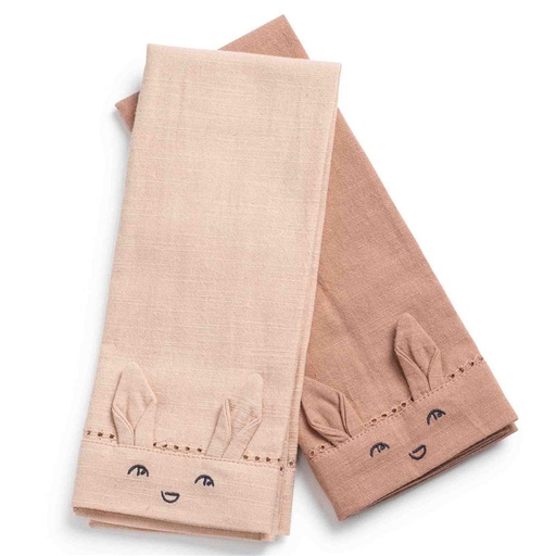 Serviette (set) baby Elodie faded rose 