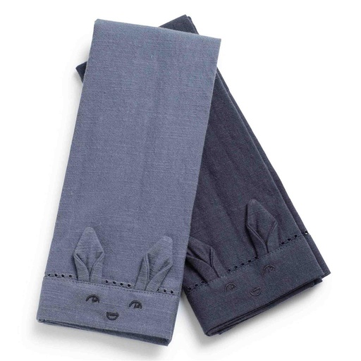 Serviette (set) baby Elodie tender blue 