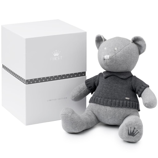 Ourson Lilly (48cm, personnalisable) grey 