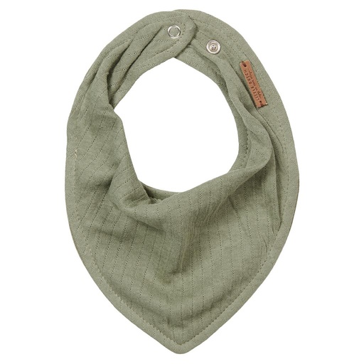 Bavoir en bandana olive pure