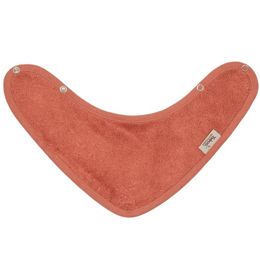 Bandana bib apricot blush