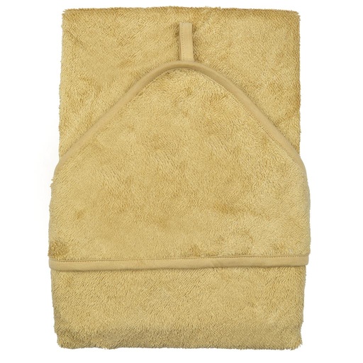 Serviette de bain jaune miel