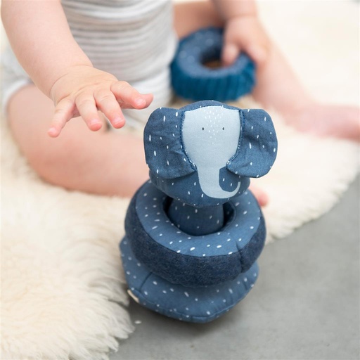 Jeu d'empilage - gobelet animal oscillant mrs. elephant 