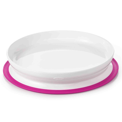Assiette stick & stay pink 