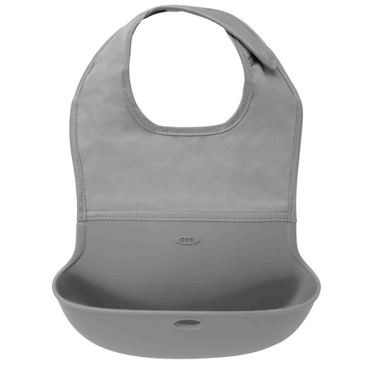 Bib (rollable) grey