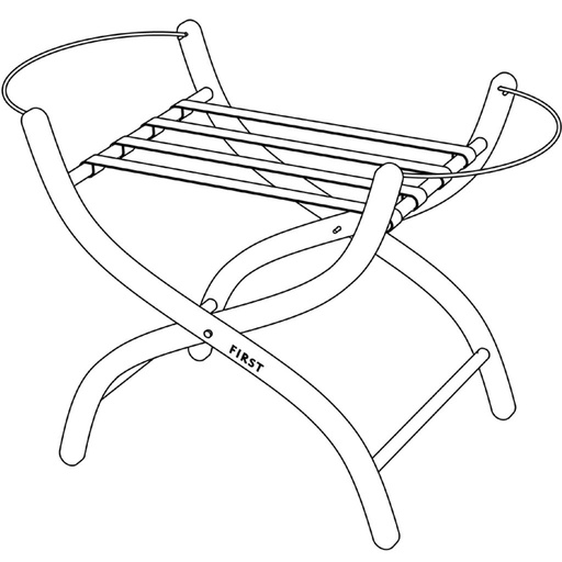 Staander voor draagwieg Moses basket white 