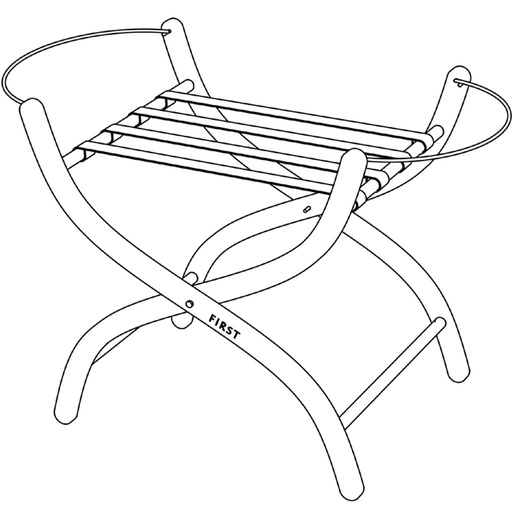 Support pour nacelle Moses basket blanc