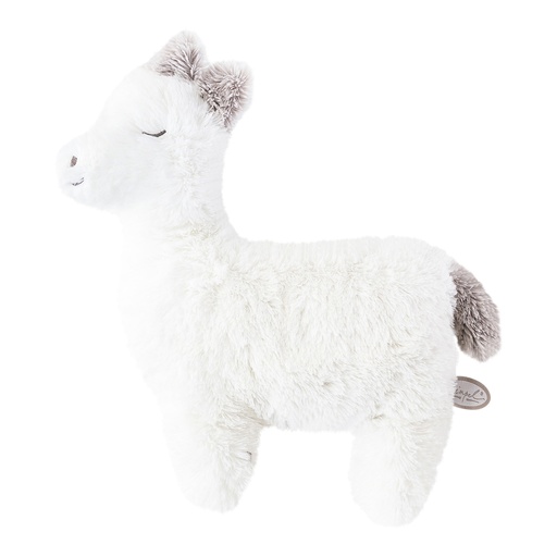 Soft toy (pancake) alpaca Lulu wit 