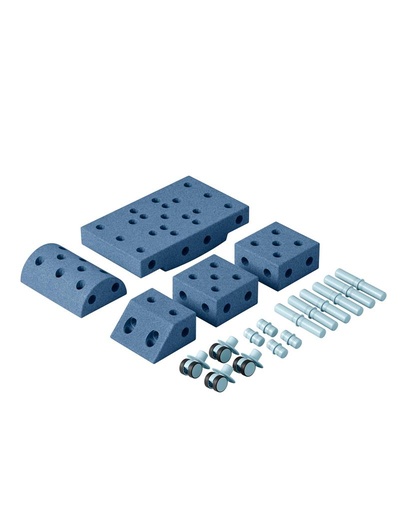 Explorer kit (21 onderdelen) deep blue / sky blue 