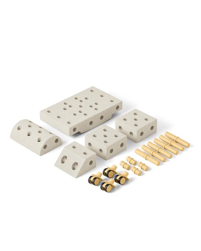 Explorer kit (21 onderdelen) sand grey / honey yellow 