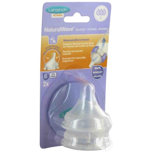 Teat natural wave (fast, 2pcs)