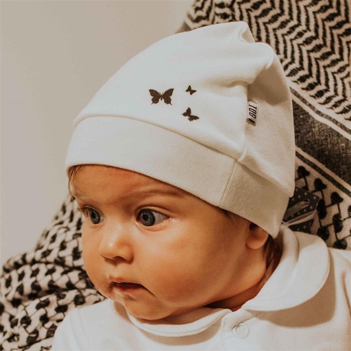 Babymutsje organic Bloom ecru OS