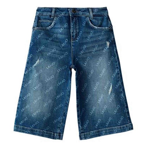 Broek denim blue peony wash 