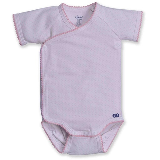 *Body crossed (duopack) roze dots 