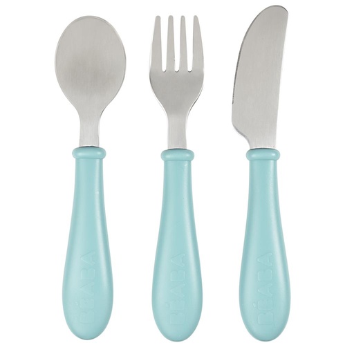 Cutlery set (3-piece, stainless steel) airygreen