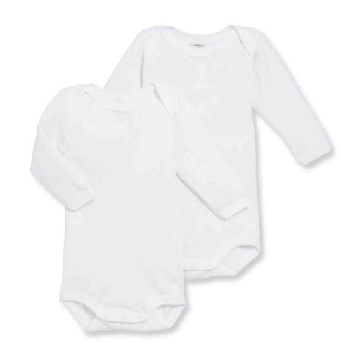 Body lange mouw (2stuks) wit