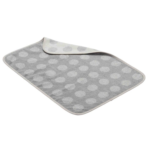 Topper voor waskussen matty dots (organic) cool grey 