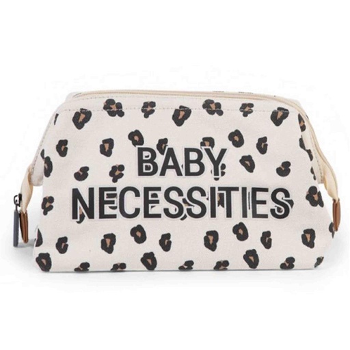 Toiletry bag baby necessities canvas leopard 
