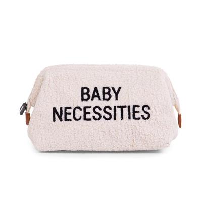 Toiletry bag baby necessities teddy white 