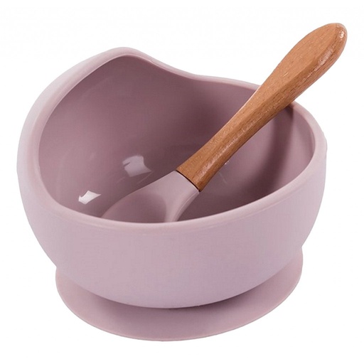 Bol avec ventouse (cuillère incluse) b-suction pink 