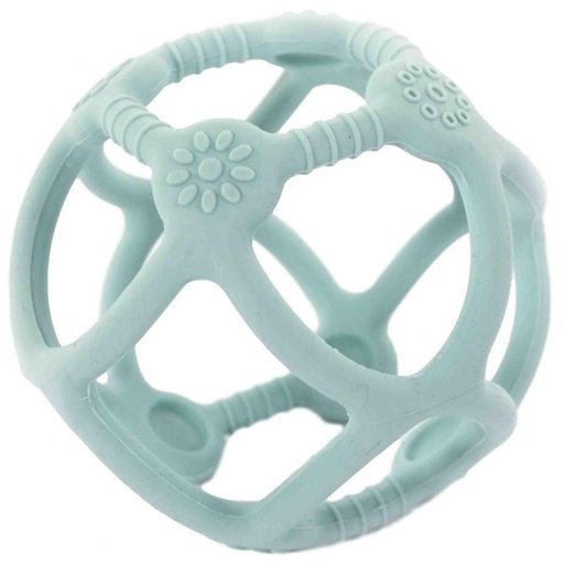 Bijtspeeltje b-ball (silicone) blue 
