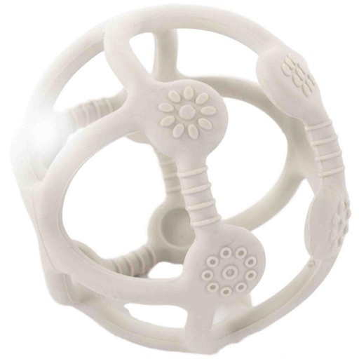 Bijtspeeltje b-ball (silicone) grey 