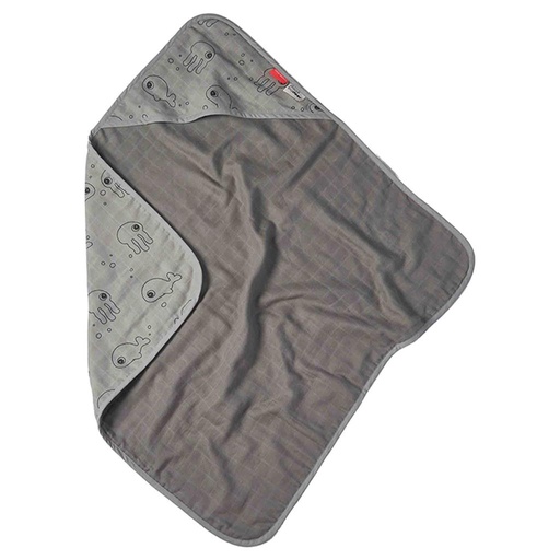 Serviette de bain amis de la mer gris