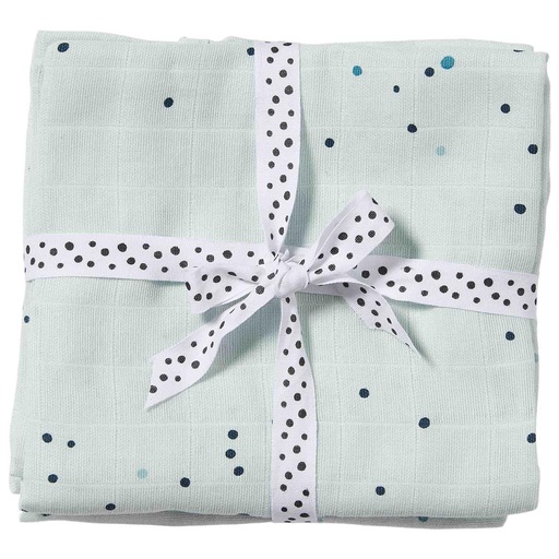 Chiffons Tetrad (paquet de 2) dreamy dots blue 