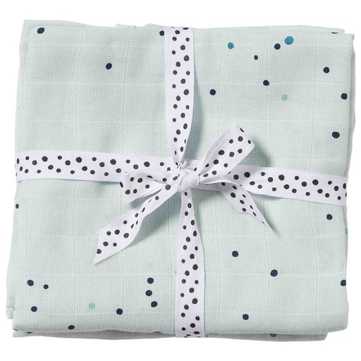 Chiffons Tetrad (paquet de 2) dreamy dots blue