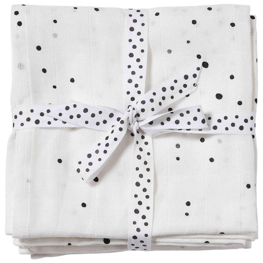 Tetrad cloths (2-pack) dreamy dots white