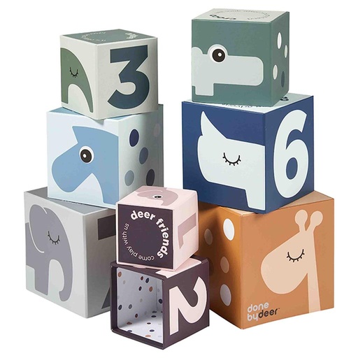 Stacking blocks deer friends  