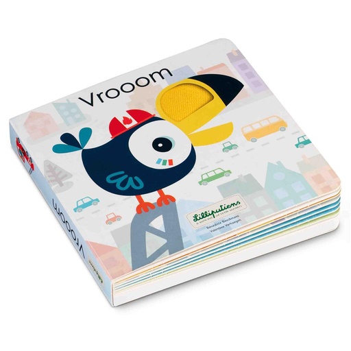 Voelboek met geluiden Vrooom  