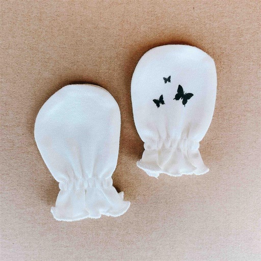 Crab mittens organic Bloom ecru 