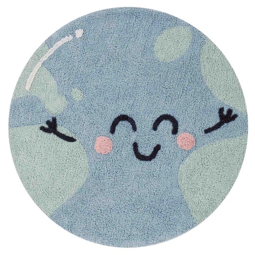 Tapis Big World Wonderful bleu clair