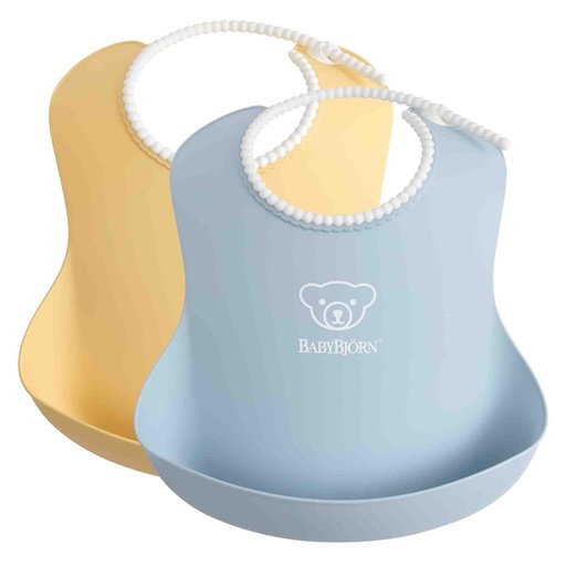 Bib (duopack) pastel yellow-pastel blue