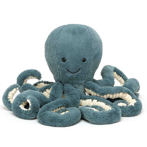 Cuddly octopus Storm (medium) dark blue