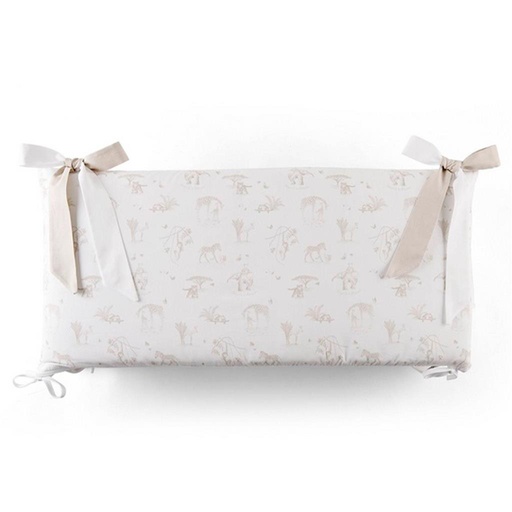 Bedbeschermer 60cm – Katoen (60x60x60cm) H:30cm safari (camelprint) 