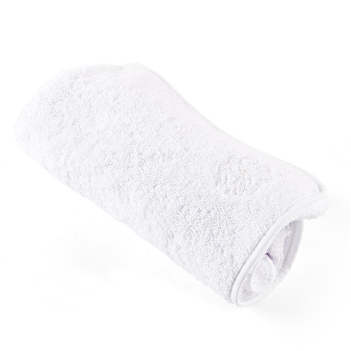 Serviette de toilette pour coussin en coton blanc