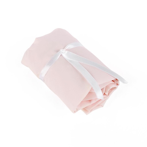 Fitted sheet carrycot cotton pink 