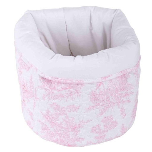 Verzorgingsmand rond sweet pink (print) 