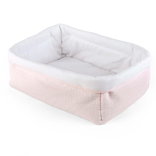 Verzorgingsmand vierkant cotton pink 
