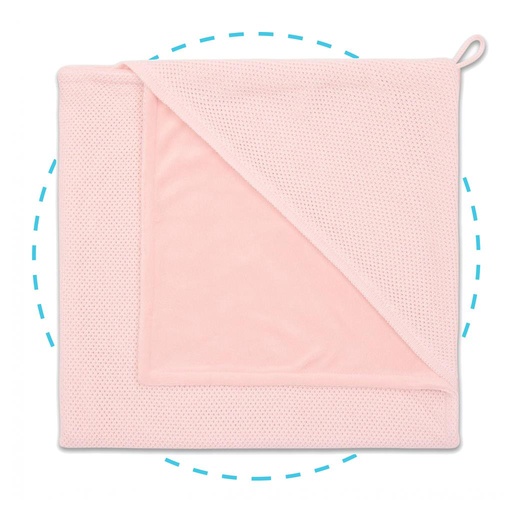 Couverture d'enveloppement classique douce classique rose