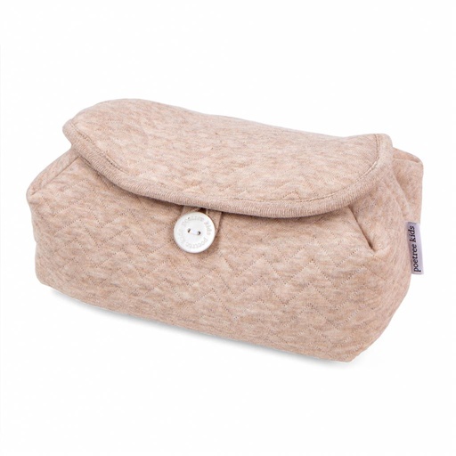 Couvercle pour lingettes humides chevron light camel 